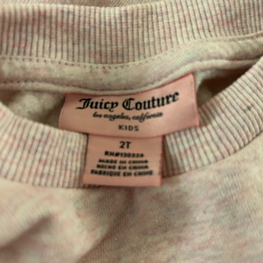 EUC. Juicy Couture Crown Fleece Jumpsuit - 2T - Picture 4 of 8